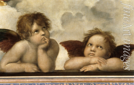 Raffael (Raffaello Sanzio da Urbino) - Die Sixtinische Madonna (Detail)