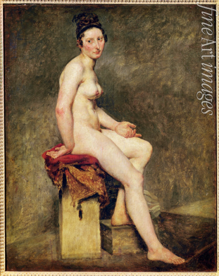 Delacroix Eugène - Mademoiselle Rose (Sitzende nackte Frau)
