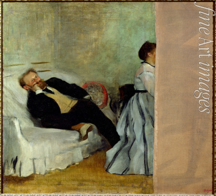 Degas Edgar - The painter Edouard Manet with his wife Suzanne