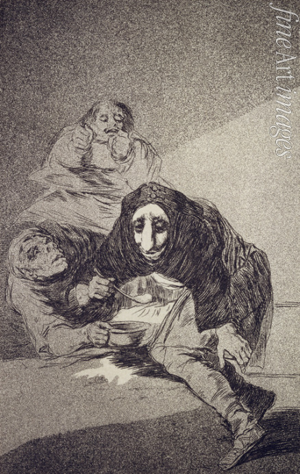 Goya Francisco de - Der Schamhafte (Capricho Nr. 54)