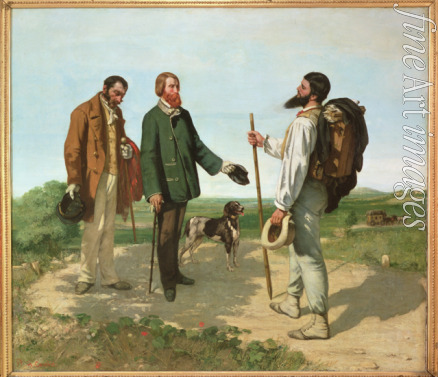 Courbet Gustave - Bonjour, Monsieur Courbet