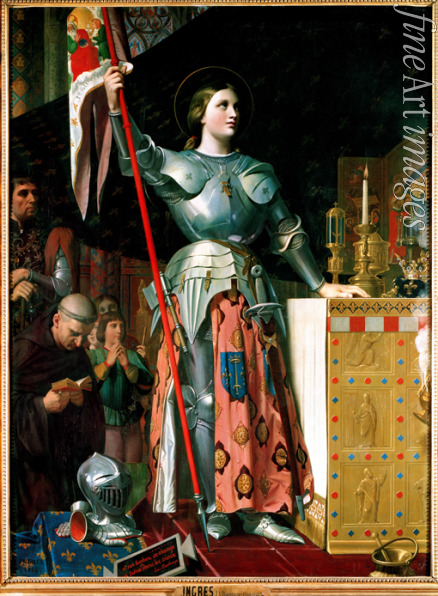Ingres Jean Auguste Dominique - Joan of Arc at the Coronation of Charles VII in the Cathedral at Reims