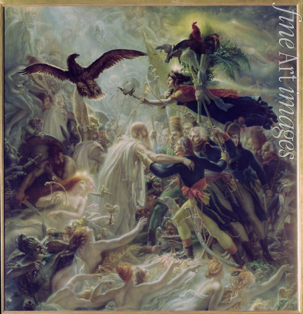 Girodet de Roucy Trioson Anne Louis - Apotheose der während des Befreiungskrieges für das Vaterland gefallenen französischen Helden