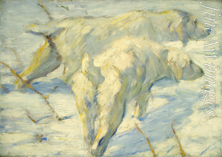 Marc Franz - Sibirische Schäferhunde (Sibirische Hunde im Schnee)