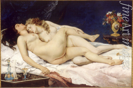 Courbet Gustave - Der Schlaf (Le Sommeil)