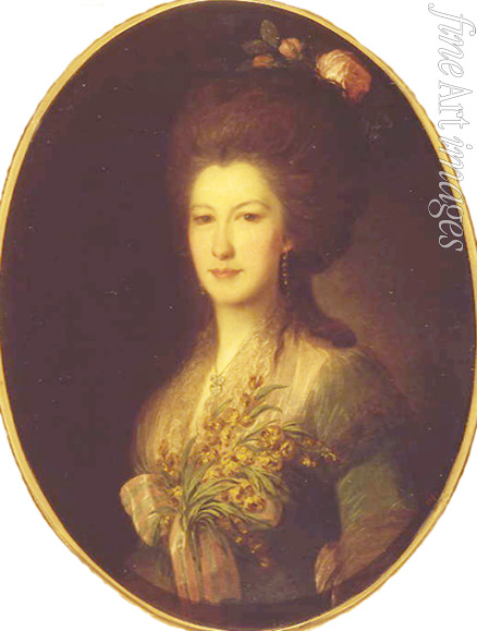 Rokotov Fyodor Stepanovich - Portrait of Countess Elisabeth Santi