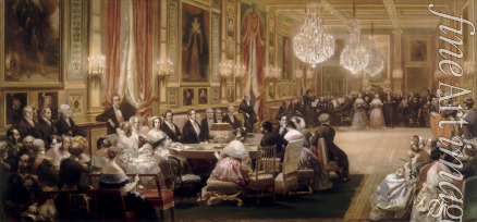 Lami Eugène Louis - Concert in the Galerie des Guise at Chateau d'Eu, 4th September 1843