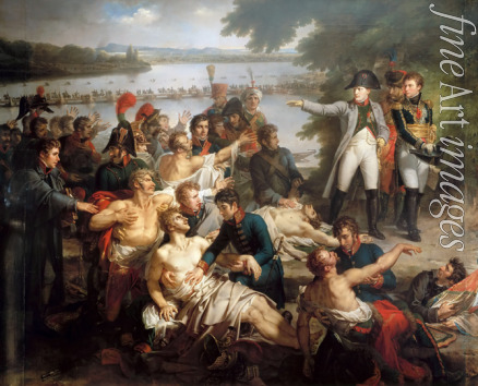 Meynier Charles - The Return of Napoleon to the Island of Lobau after the Battle of Essling, May 23, 1809