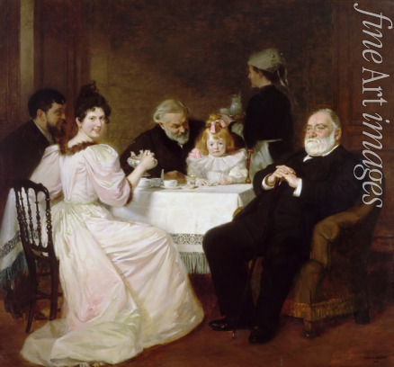 Baschet Marcel André - Das Familientreffen bei Madame Adolphe Brisson