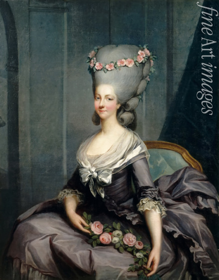 Ducreux Joseph - Portrait of Marie Louise of Savoy (1749-1792), Princess of Lamballe