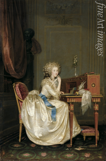 Hickel Anton - Portrait of Marie Louise of Savoy (1749-1792), Princess of Lamballe