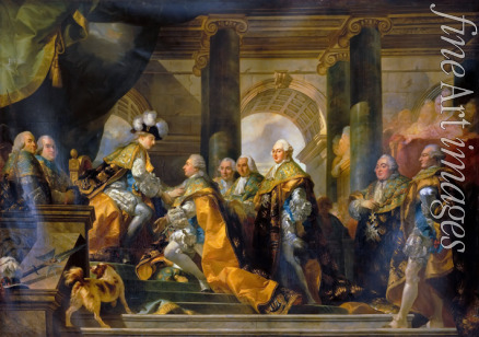 Doyen Gabriel François - Louis XVI received at Reims the homage of the Knights of the Holy Spirit, 13 June 1775