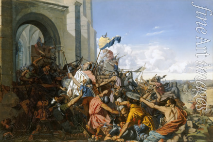 Lehmann Henri - Der Tod Roberts des Tapferen bei der Schlacht von Brissarthe 866