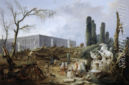 Robert Hubert - Boskett des Apollo-Bades im Park des Schlosses Versailles