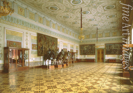 Russische Architektur - Der Rittersaal (Arsenal) der Eremitage in Sankt Petersburg