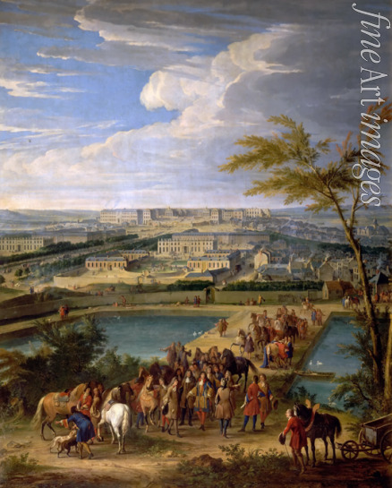 Martin Jean-Baptiste - Ansicht der Stadt Versailles und des Schlosses vom Hügel von Montbauron aus