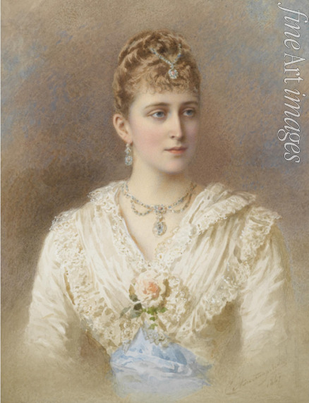 Alexandrovsky Stepan Fyodorovich - Portrait of Grand Duchess Elizaveta Fyodorovna (1864–1918)