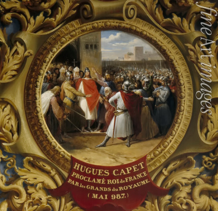 Alaux Jean - Hugh Capet proclaimed King by the nobles in May 987