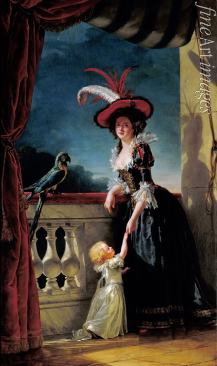 Labille-Guiard Adélaïde - Portrait of Louise-Elisabeth of France with her son Ferdinand