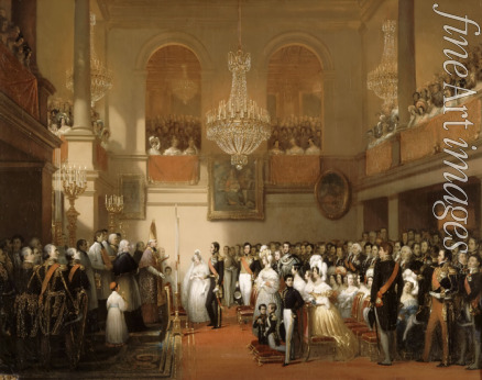 Court Joseph-Désiré - Marriage of Leopold I of the Belgians and Princess Louise of Orléans at the Château de Compiègne, August 9, 1832