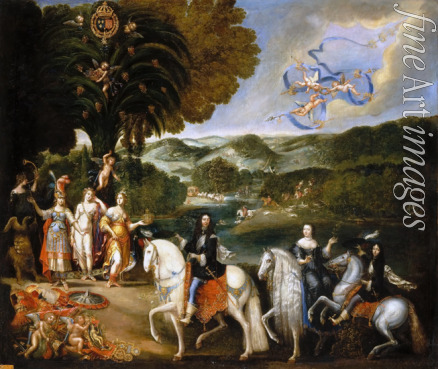 Deruet Claude - Allegorie des Pyrenäenfriede (Allegorie der Hochzeit von Ludwig XIV.)