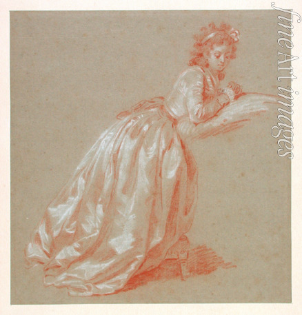 Gérard Marguerite - Young woman kneeling