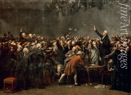 Couder Auguste - The Tennis Court Oath on 20 June 1789