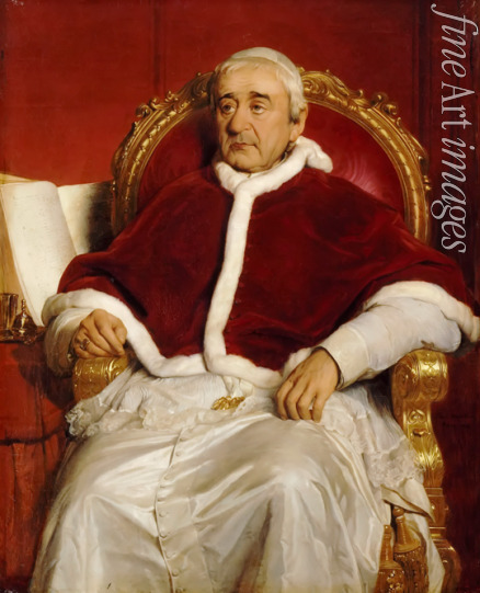Delaroche Paul Hippolyte - Portrait of Pope Gregory XVI (1765-1846)
