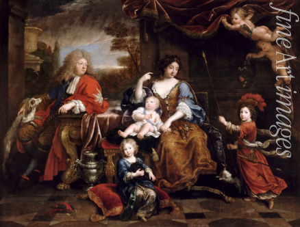 Mignard Pierre - Louis, Le Grand Dauphin (1661-1711) mit seiner Familie