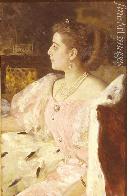 Repin Ilya Yefimovich - Portrait of Countess Nitalia Golovina