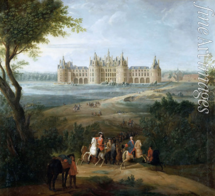 Martin Pierre-Denis II - View of the château de Chambord, from the park