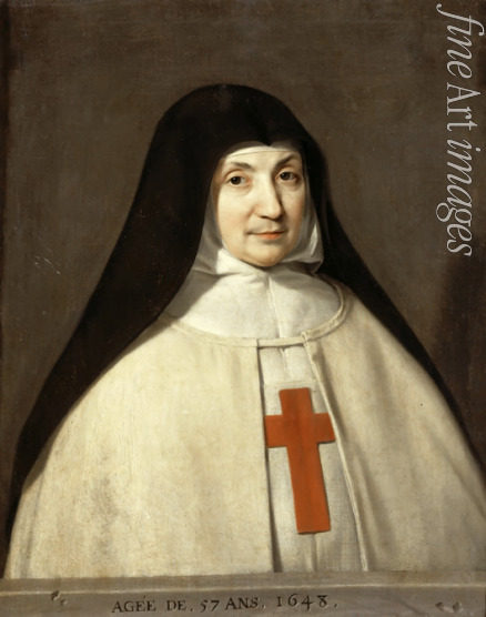 Champaigne Philippe de - Portrait of Angélique Arnauld (1591-1661), Abbess of the Abbey of Port-Royal