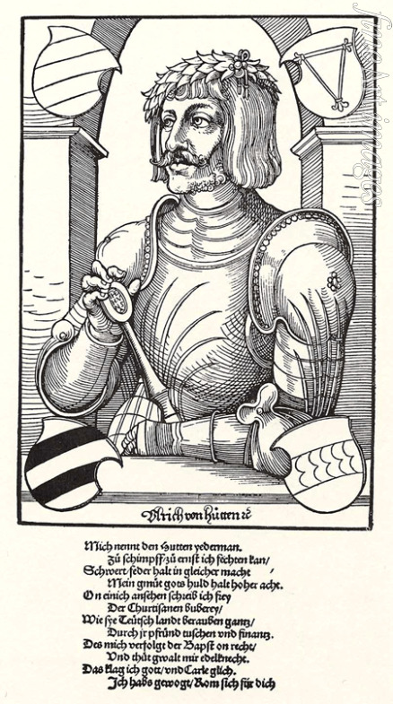 Schoen Erhard - Portrait of Ulrich von Hutten (1488-1523)