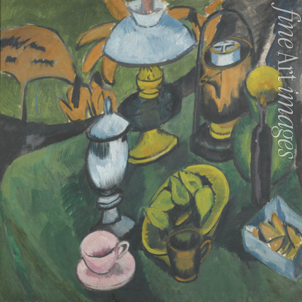 Kirchner Ernst Ludwig - Still life with lamp