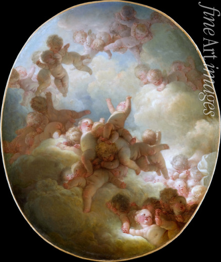 Fragonard Jean Honoré - The Swarm of Cupids