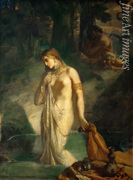 Chassériau Théodore - Susanna at her Bath