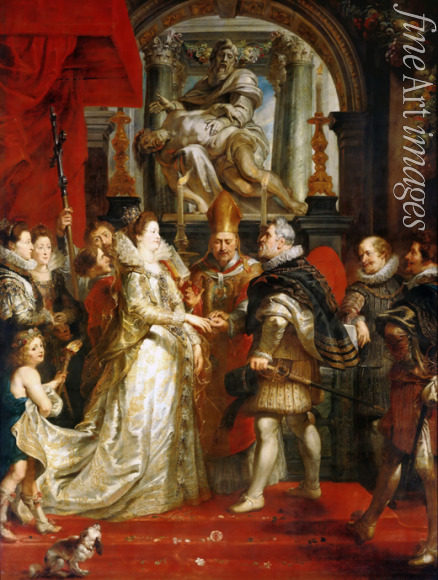 Rubens Pieter Paul - Vermählung Heinrich IV. und der Maria de' Medici in Florenz (Gemäldezyklus für Maria de' Medici)