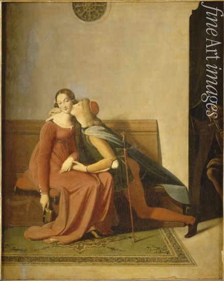 Ingres Jean Auguste Dominique - Paolo and Francesca