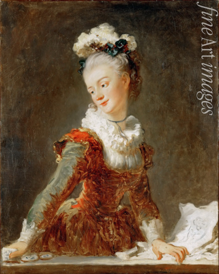 Fragonard Jean Honoré - Porträt von Ballettänzerin Marie-Madeleine Guimard (1743-1816)