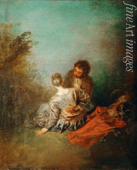 Watteau Jean Antoine - Le faux pas (Der Fehltritt)