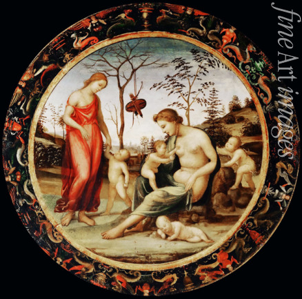 Sodoma - Allegorie der Liebe (Die irdische Venus mit Amor und die himmlische Venus mit Anteros und zwei Amoretten)