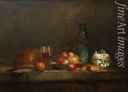 Chardin Jean-Baptiste Siméon - Stillleben mit Olivenglas