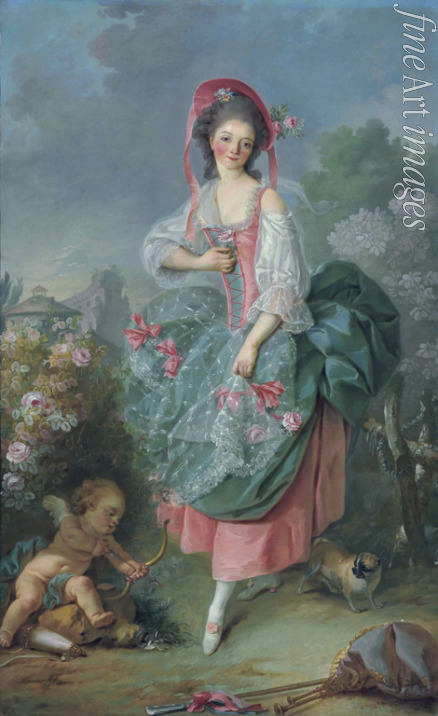 David Jacques Louis - Ballerina Marie-Madeleine Guimard (1743-1816) as Terpsichore