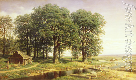 Klodt (Clodt) Mikhail Konstantinovich - An oak grove