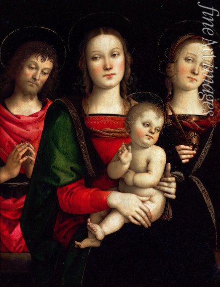 Perugino - Madonna and Child with Saints Catherine of Alexandria and John the Baptist