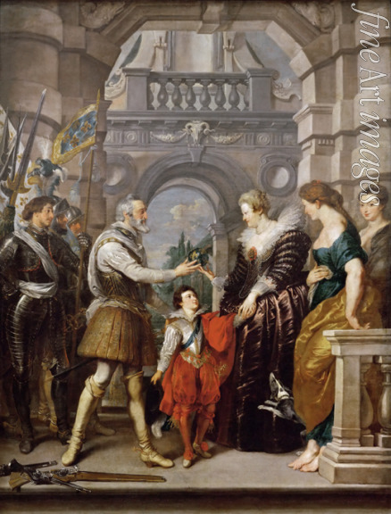 Rubens Pieter Paul - Die Übergabe der Regentschaft (Gemäldezyklus für Maria de' Medici)