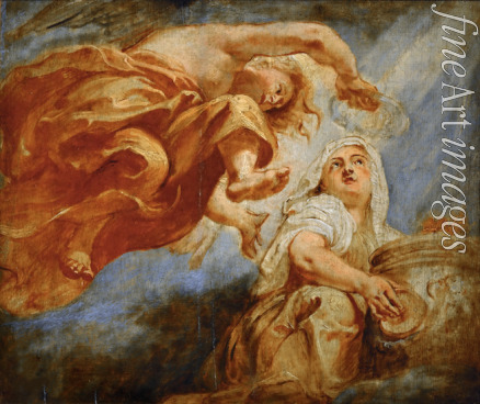 Rubens Pieter Paul - Genius Crowning Religion. Sketch for the Apotheosis of King James I