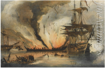 Reinagle George Philip - The Naval Battle of Navarino on 20 October 1827
