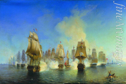 Bogolyubov Alexei Petrovich - The naval Battle of Athos