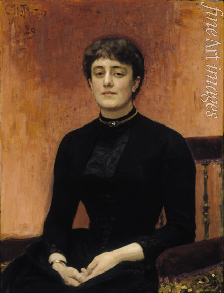 Repin Ilja Jefimowitsch - Porträt von Jelisaweta Swanzeva (1864-1921)